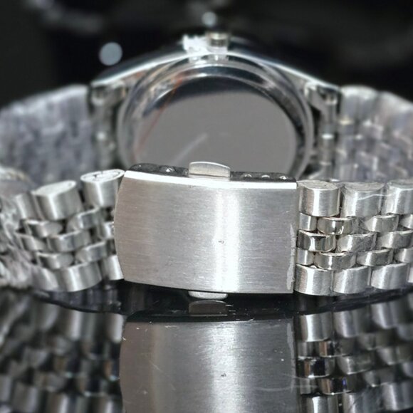 Casiru Ladies Rhinestone Bezel w/Pink Shell Dial Quartz Watch Stainless Bracelet - Picture 7 of 11